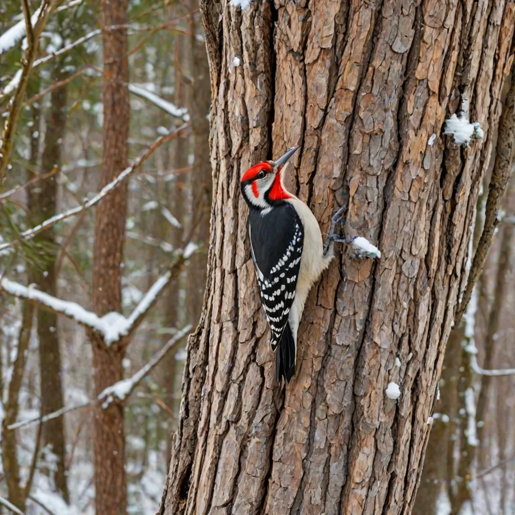 Czy dzięcioły zapadają w sen zimowy? Prawda o ich zimowym życiu