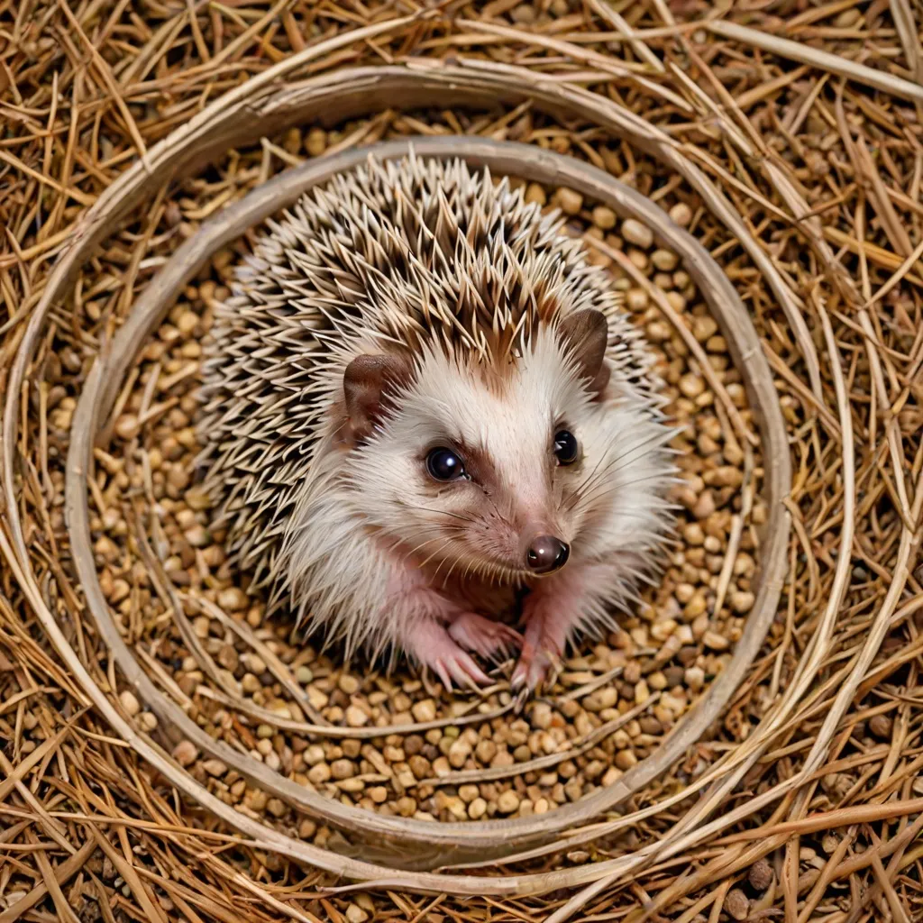 Oryginalne zwierzęta domowe jeż pigmejski